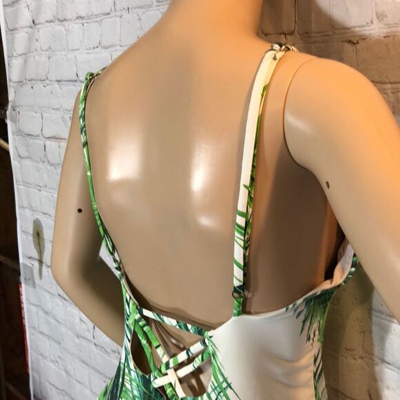 TiniBikini Palm Fronds Print One Piece Swimsuit XL - Picture 13 of 16